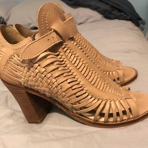 Naughty monkey woven heels